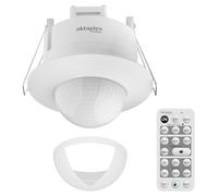Oktaplex Sam Built-in Motion Sensor 360° Including Remote Control Infrared Motion Sensor 230 V Presence Sensor Flush-Mounted Indoor White