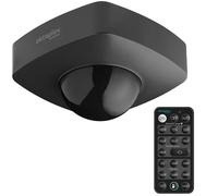 Oktaplex Tim Motion Sensor 360 Degrees with Remote Control Anthracite | IP65 infrared motion sensor surface-mounted ceiling outdoor 230 V