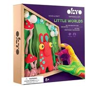 Okto Art Kit Little Worlds Troll Art Set 3D for Home Wall Decor | Craft for Adults UK and Teenagers |Crafts Box with Modeling Clay for Succulents | Hobby Kits Succulent DIY