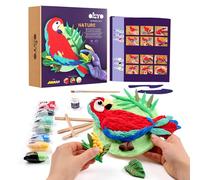 OKTO Art Kit Macaw | Succulents Art Set 3D for Home Wall Decor | Craft Kits for Adults and Teen | Craft Box with Modeling Clay for Succulents | Hobby Kits Succulent DIY Kits