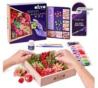 Okto Art Kit Passion | Succulents Art Set 3D for Home Wall Decor | Craft Kits for Adults UK and Teenagers | Craft Box with Modeling Clay for Succulents | Hobby Kits Succulent DIY Art Gift Kits
