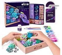 Okto Art Kit Tenderness | Succulents Art Set 3D for Home Wall Decor | Craft Kits for Adults UK and Teenagers | Craft Box with Modeling Clay for Succulents | Hobby Kits Succulent DIY Art Gift Kits