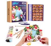 OKTO Art Kit Winter Vibes| Succulents Art Set 3D for Home Wall Decor | Craft Kits for Adults and Teen | Craft Box with Modeling Clay for Succulents | Hobby Kits Succulent DIY Kits