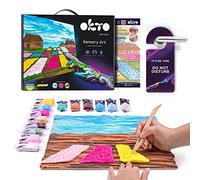 OKTO Flower Beds in Holland Art Craft Kits for Adults UK - Similar to Painting by Numbers for Adults, Air Dry Clay Modelling Kit, Arts and Crafts for Adults, Craft Kit