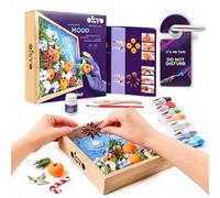 OKTO Joy DIY 3D Painting, 21x21cm Air Dry Clay Kit - Ideal Crafts for Adults and Kids, Perfect for Creative Art Projects and Home Décor