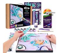 OKTO Manga - Air Art Craft Kits for Adults UK - Similar to Painting by Numbers, Air Dry Clay Modelling Kit, Arts and Crafts, Craft Kit