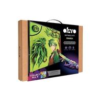 OKTO Manga - Earth Art Craft Kits for Adults UK - Similar to Painting by Numbers, Air Dry Clay Modelling Kit, Arts and Crafts, Craft Kit