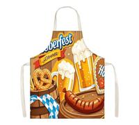 Oktoberfest Apron - Traditional German Costume - German Apron | Bavarian Party Cooking Aprons | Men’s BBQ Kitchen Outfit - Beer Festival Chef Aprons For Oktoberfest Decoration, Baking, Grilling