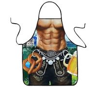 Oktoberfest Aprons Sexy Funny Apron Novelty BBQ Apron for Women Men Beer Festival Apron Christmas Xmas Apron Cooking Kitchen Barbecue Apron for Party Apron Gift