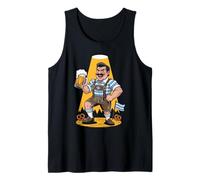 Oktoberfest Bavarian Beer Man Pretzel Celebration Design Tank Top
