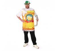 Oktoberfest Beer Stein Costume & Green Bavarian Hat Fancy Dress Set