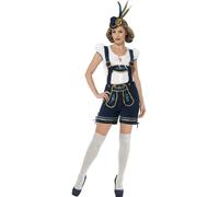 German Deluxe Beer Festival Ladies Lederhosen Fancy Dress Costume Oktoberfest