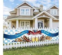 Oktoberfest celebration banners, bar and Bart Tantra event decorations, festive atmosphere party decoration accessories 250x180CM