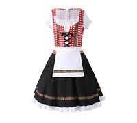 Oktoberfest Costume for Kids Girls Summer Dirndl Dress Traditional Bavarian Beer Carnival Festival Costume Outfit Princess Dress for Girls Black