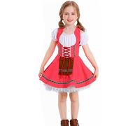 Oktoberfest Costume Girls, Children Victorian Maid Fancy Dress Girl'S Halloween Adult Costumes Girl French Outfits for Child Up Vintage Velvet Renaissance
