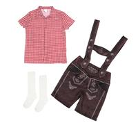 Oktoberfest Costume Kids - Polyester Outfit Set, Traditional Cotton Festival Wear, Parade Party Clothing, Cultural Attire Ensemble | Kindergarten Elementary School Family Gathering Performance