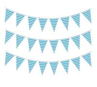 Oktoberfest Decorations Kit,Bavarian Pennant Flags,Oktoberfest Sign Banner Bavarian Tablecloth Check Flag German White and Blue Theme Party Beer Festival Party Supplies