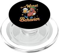 Oktoberfest Funny On My Wurst Behaviour PopSockets PopGrip for MagSafe