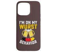 Oktoberfest German I'm on my Wurst Behavior Sausage Design Case for iPhone 15 Pro Max