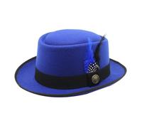 Oktoberfest Hat With Feather Traditional Style Bavarian Hats Men'S Unisex Wool Fedora Hat Classic Flat Cap In French Fancy Dress Party Accessories For Party Fancy Dress Accessory Oktoberfest