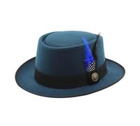 Oktoberfest Hat With Feather Traditional Style Bavarian Hats Men'S Unisex Wool Fedora Hat Classic Flat Cap In French Fancy Dress Party Accessories For Party Fancy Dress Accessory Oktoberfest