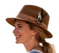 Oktoberfest Hats - Festival Headwear for Men - Elegant Felt Hat for Adults Beer Festival Traditional Activities Photo