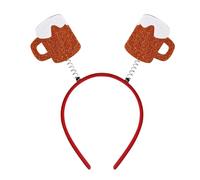 Oktoberfest Headband, German Beer Festival, Party Headwear, Celebration, Costume Accessories for Men and Women, Costume Accessories (Red, One Size)