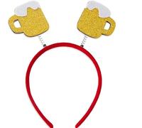 Oktoberfest Headband German Beer Festival Party Headwear Celebration Costume Accessories for Men and Women Costume Accessories (Gold, One Size)