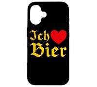 Oktoberfest Ich Liebe Bier I Love Beer Heart German Festival Case for iPhone 16