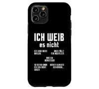 Oktoberfest Ich Weiss Es Nicht German Student German Speaker Case for iPhone 11 Pro