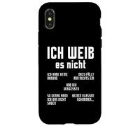 Oktoberfest Ich Weiss Es Nicht German Student German Speaker Case for iPhone X/XS