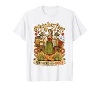 Oktoberfest Just Here for The Boos Value Graphic T-Shirt