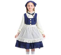 Oktoberfest Maid Outfit, Victorian Poor Girl Costume Plus Size Halloween Costumes for Girl Fancy Dress Costumes for Maid Outfit Child Dress Up Oktoberfest Decorations