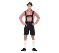 Oktoberfest Mens Fancy Dress Costume Lederhosen Adults Beer Outfit Festival