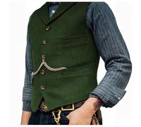 Oktoberfest Men's Outfit European Plain Traditional Vest for Men Casual Loose Comfortable Vest Beer Festival Halloween Party Fancy Dress Gothic Sleeveless Jacket Elegant Stylish Waistcoat
