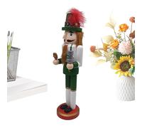 Oktoberfest Nutcracker 14" Wood - Traditional Hand Painted Figurine, Festive German Style Statue, Decorative Collectible Model | Indoor Shelf Table Home Holiday Christmas Seasonal Display
