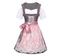 Oktoberfest Outfit, Fancy Dress for Adults Womens Costume Maid Wear Costume Beer Girls French Maid Outfits for Women Women'S Blue Dirndl Women'S Festive Wedding