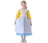 Oktoberfest Outfit Women Medieval Costume Vicar Princess Dress for Girls Tudor School Girl Festival Men Dirndl Fancy Costumes Bavarian White Apron Kids Bo Peep Boys