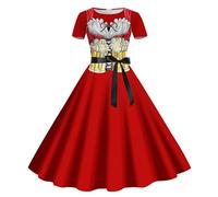 Oktoberfest Outfit Women Women'S Costume Dress With Attached Apron Beer Girl German Bavarian Traditional Carnival Party Stage Maid