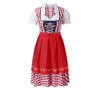 Oktoberfest Outfit Women, Women's Oktoberfest Dress Halloween Costume German Dirndl Dress Traditional Bavarian Carnival Party 2 Piece Beer Maid Costumes