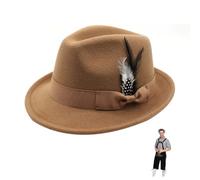 Oktoberfest Outfits Hat Bavarian Lederhosen Guy Adult Costume Cap for Adults Halloween and Beer Festival