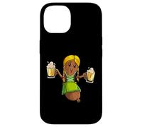 Oktoberfest Party Funny Bratwurst Dirndle Beer German Women Case for iPhone 14