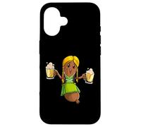 Oktoberfest Party Funny Bratwurst Dirndle Beer German Women Case for iPhone 16