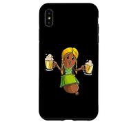 Oktoberfest Party Funny Bratwurst Dirndle Beer German Women Case for iPhone XS Max