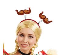 Oktoberfest Party Sash Festival Headband with Beer Tankard Oktoberfest Beard and Sausage Design for Interactive Role Play