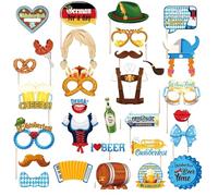 Oktoberfest Photo Booth Props, 30 PCS Beer Parties Photo Props Accessories, Oktoberfest Party Decorations for Bavarian Decora, Beer Party Decorations, October Fest Selfies and Celebrations