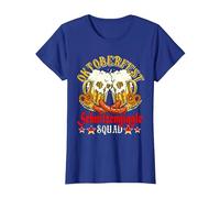 Oktoberfest Schnitzengiggle Squad Funny German Drinking Beer T-Shirt, Women, Royal Blue, XX-Large