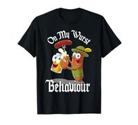 Oktoberfest Shirt Men On My Wurst Behaviour German Adults T-Shirt