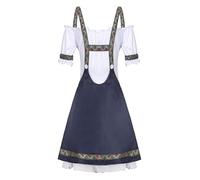 Oktoberfest Women'S Costume Fancy Dress Beer German Maid Wench Dirndl Party Plaid Outfit For Carnival