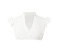 Oktoberfest Women's Dirndl Dress Short Sleeve Beer Dress Stage Performance Dress Tank Vest Tops Lingerie Body Open Crotch, White, M